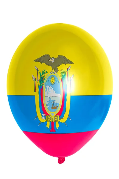 Ballon gekleurde in nationale vlag van ecuador — Stockfoto