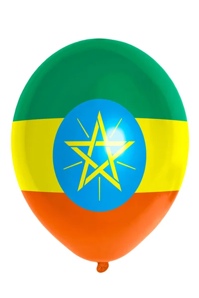 Balloon colored in national flag of ethiopia — Stock Photo, Image