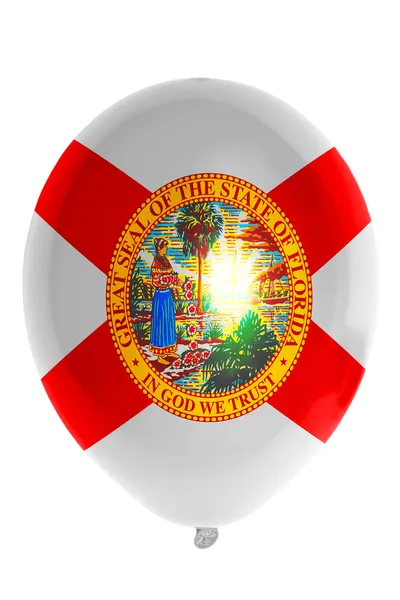 Florida eyaleti Amerikan bayrağı renkli balon — Stok fotoğraf