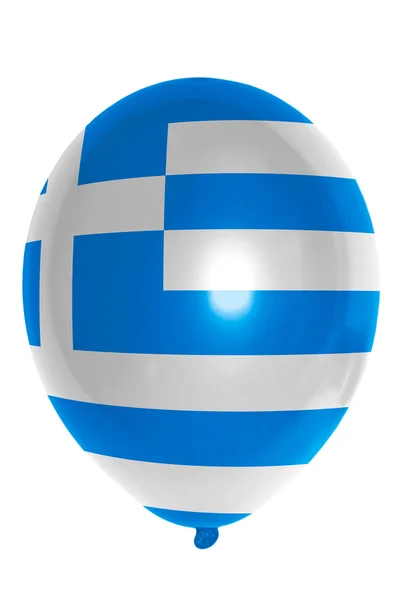 Balloon colored in national flag of greece — Stock Photo, Image