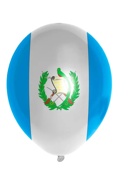 Ballong färgade i nationella flagga i guatemala — Stockfoto