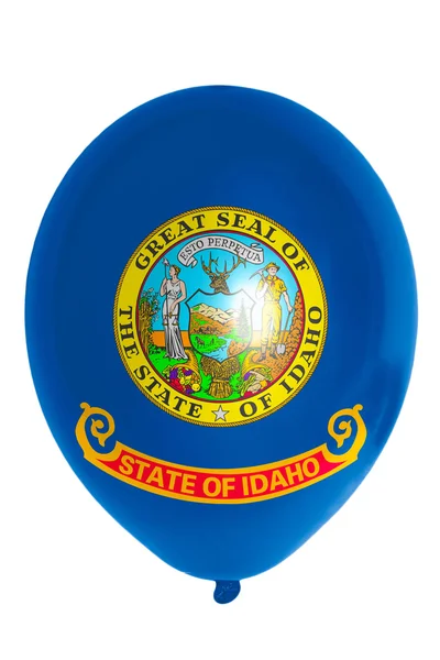 Palloncino colorato in bandiera dello stato americano di idaho — Foto Stock
