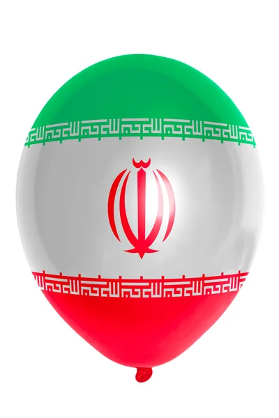 Ballong färgade i nationella flagga iran — Stockfoto