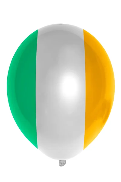 Balão colorido na bandeira nacional da Irlanda — Fotografia de Stock