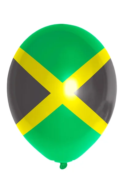 Balloon colored in national flag of jamaica — Stock Photo, Image