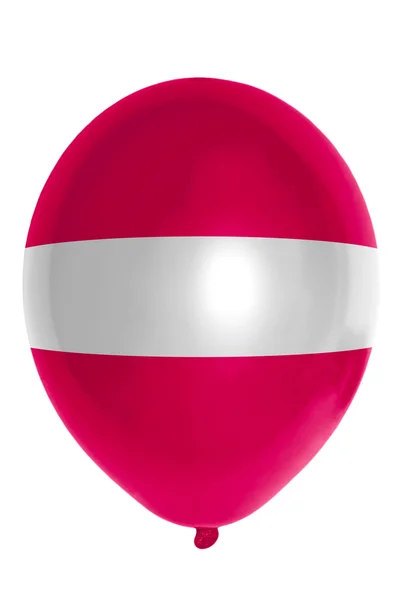 Balloon colored in national flag of latvia — Stock Photo, Image