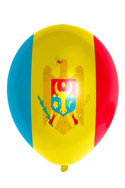 Ballong färgade i nationella flagga i Moldavien — Stockfoto