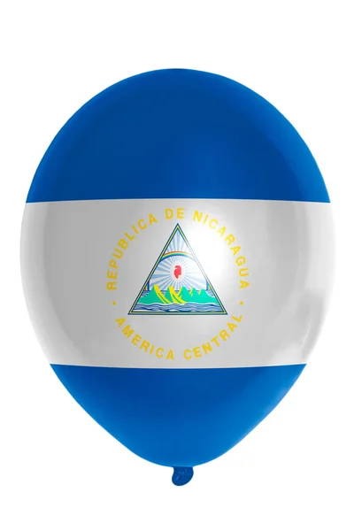 Globo de color en bandera nacional de nicaragua —  Fotos de Stock