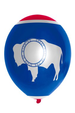 wyoming Amerikan Devlet bayrağı renkli balon