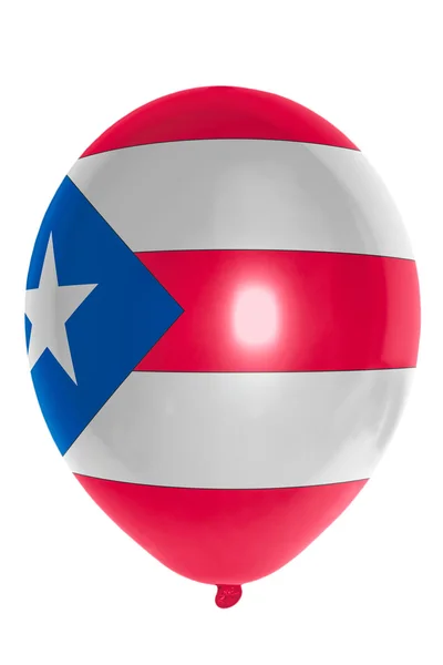 Balloon colored in national flag of puertorico — Stock Photo, Image