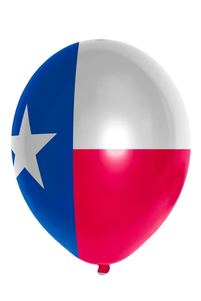 Globo de color en la bandera del estado americano de Texas — Foto de Stock