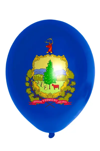 Balloon colored in flag of american state of vermont — Stock Photo, Image