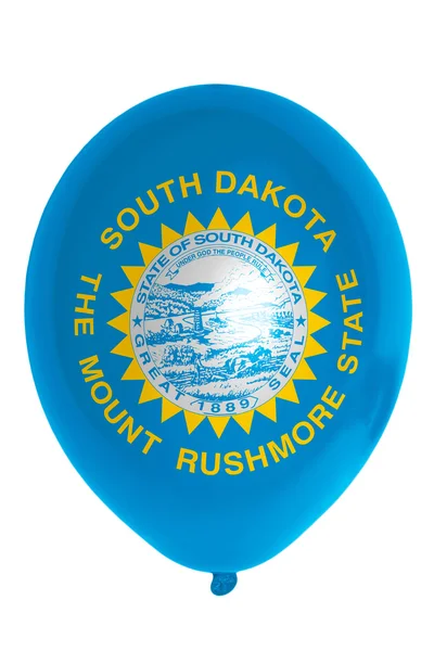 Balloon colored in national flag of south dakota — Stock Photo, Image