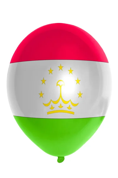 Globo de colores en la bandera nacional de Tayikistán — Foto de Stock