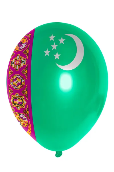 Balon w kolorze fladze Turkmenistanu — Zdjęcie stockowe