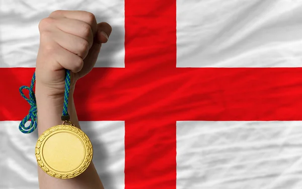 Gold medal for sport and — Stock Photo, Image