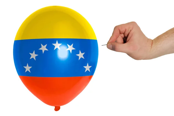 Balão estourando colorido na bandeira do estado americano de vermont — Fotografia de Stock