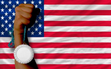 Amerika'nın ulusal bayrak, spor için gümüş madalya