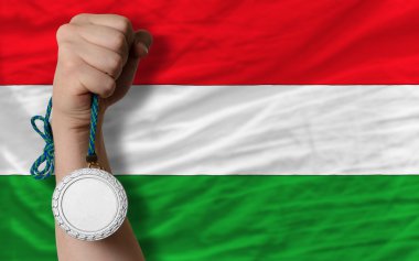 Macaristan Milli bayrak, spor için gümüş madalya