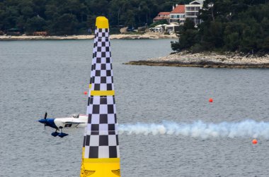 Rovinj, Hırvatistan - 13 Nisan 2014, red bull air race olay