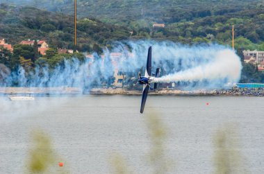 Rovinj, Hırvatistan - 13 Nisan 2014, red bull air race olay