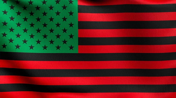 Marcus Garvey African American United States Americam Usa National Flag — Stock Photo, Image