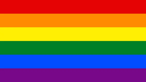 Bandeira Gay Lgbt Bandeira Arco Íris Símbolo Orgulho Design Oficial — Fotografia de Stock