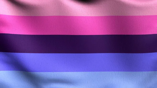 Гордість Rainbow Omnisexual Лгбт Прапор Дме Вітрі Зображення Махаючи Знаком — стокове фото
