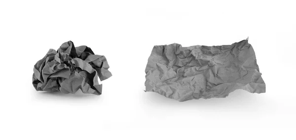 灰色のしわのある紙のパターン表面の質感の背景 — ストック写真