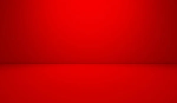 红色现代空房间 3D渲染室内设计 模拟抽象插图 — 图库照片