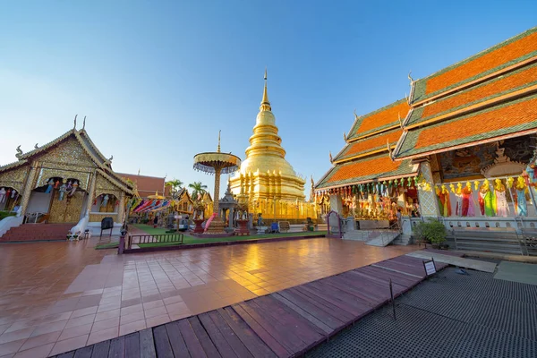 Tradycyjny Festiwal Świątyni Harikulchai Lamphun Tajlandia Wakacjach Ceremonia Azji Świętowanie — Zdjęcie stockowe