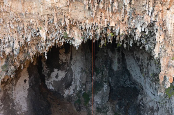Aerial Top View Spirit Well Cave Pang Mapha District Mae — Stock Photo, Image