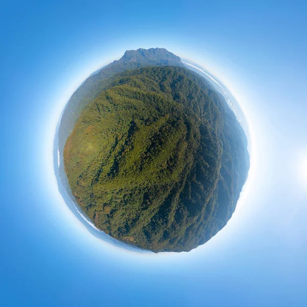 Pequeño Planeta Esfera 360 Grados Panorama Doi Luang Chiang Dao —  Fotos de Stock