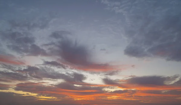 Sunset Sky Abstract Nature Background Dramatic Blue Orange Colorful Clouds — Stock Photo, Image