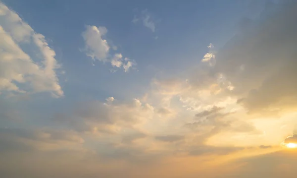 Sunset Sky Abstract Nature Background Dramatic Blue Orange Colorful Clouds — Stock Photo, Image