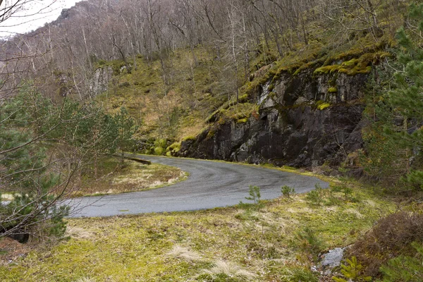 Run-down road in rural landscape — Stock Photo, Image