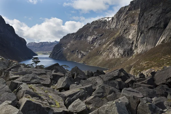 Głębokie doliny w Norwegii — Zdjęcie stockowe