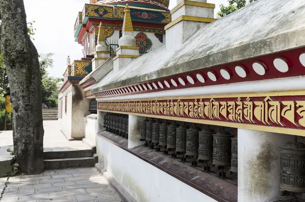 Prayer wheels in nepal — Stock Photo, Image