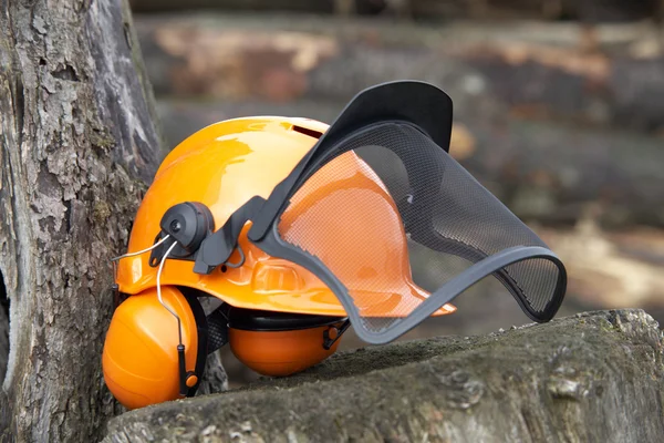 Protective helmet outdoor shot — Stock Photo, Image