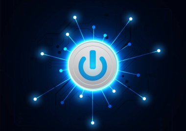 Yüksek teknolojili dijital veri bağlantı sistemi ve bilgisayar elektronik tasarımı ile devre teknolojisi arkaplanı