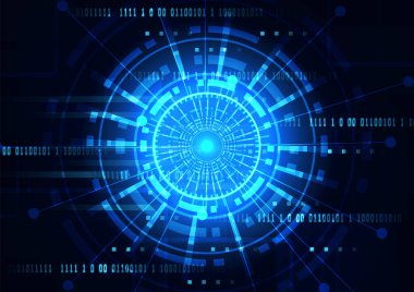 Yüksek teknolojili dijital veri bağlantı sistemi ve bilgisayar elektronik tasarımı ile devre teknolojisi arkaplanı