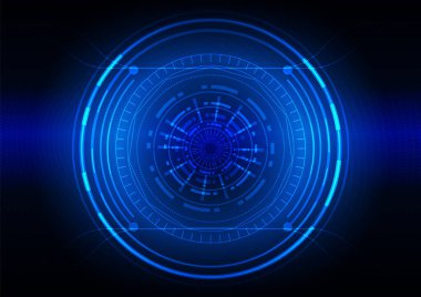 Yüksek teknolojili dijital veri bağlantı sistemi ve bilgisayar elektronik tasarımı ile devre teknolojisi arkaplanı