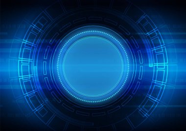 Yüksek teknolojili dijital veri bağlantı sistemi ve bilgisayar elektronik tasarımı ile devre teknolojisi arkaplanı