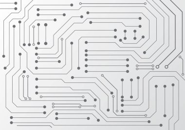 Yüksek teknolojili dijital veri bağlantı sistemi ve bilgisayar elektronik tasarımı ile devre teknolojisi arkaplanı
