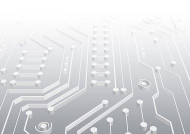 Yüksek teknolojili dijital veri bağlantı sistemi ve bilgisayar elektronik tasarımı ile devre teknolojisi arkaplanı