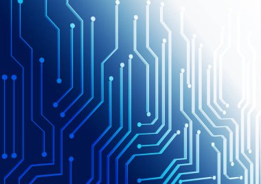Yüksek teknolojili dijital veri bağlantı sistemi ve bilgisayar elektronik tasarımı ile devre teknolojisi arkaplanı
