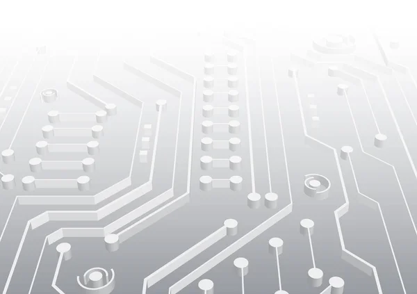 Tehnologia Circuitului Fundal Sistem Conectare Digitală Date Tech Design Electronic — Vector de stoc