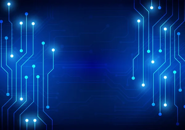 Fond Technologie Circuit Avec Système Connexion Données Numériques Haute Technologie — Image vectorielle