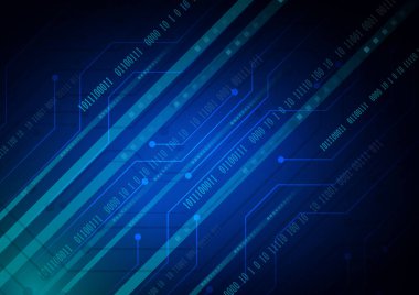 Yüksek teknolojili dijital veri bağlantı sistemi ve bilgisayar elektronik tasarımı ile devre teknolojisi arkaplanı