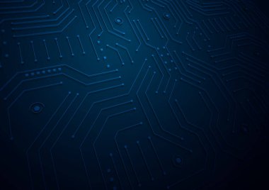 Yüksek teknolojili dijital veri bağlantı sistemi ve bilgisayar elektronik tasarımı ile devre teknolojisi arkaplanı